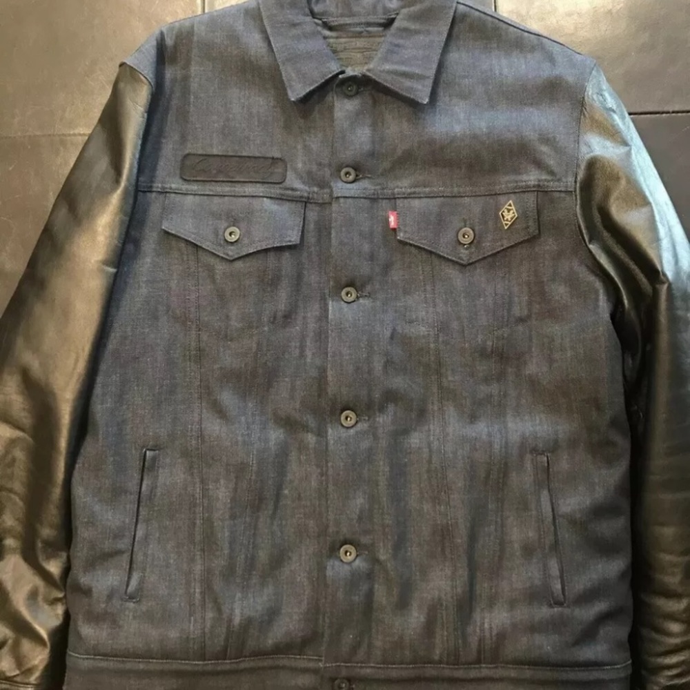 Levis StussyxNEIGHBORHOOD Denim Motorcycle Jacket